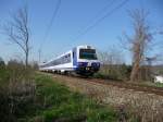 Die 4020 291-3 befindet sich kurz vor der Bahnhaltestelle Hrersdorf (von Frttingsdorf kommend).