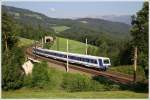 4020 304 fhrt als R 2949 von Payerbach-Reichenau nach Mrzzuschlag.