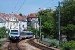 4020 227 bescherte der Wiener Vorortelinie am 13.06.2011 wieder einmal den Anblick einer blau-weien Schnellbahngarnitur.