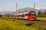 4024 025-1 auf dem Weg nach Bregenz Hafen am 22.5.17 kurz vor Dornbirn.