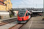 Nachschuss auf ÖBB 4024 031-9, als dieser am 12.08.2016 als S1 (Bludenz - Lindau Hbf) in den Zielbahnhof einfuhr.