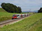 Der 4024 139 als RJ Ersatzzug nach Bregenz am 20.07.2019 unterwegs bei Straß.