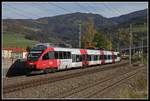 4024 043 bei Bruck an der Mur am 18.10.2019.