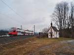 4024 092-1 als S 5108 (Kufstein - Telfs-Pfaffenhofen) bei Brixlegg, 07.03.2020.