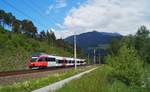 4024 062-4 als S 5120 (Kufstein - Telfs-Pfaffenhofen) bei Pill-Vomperbach, 17.05.2020.