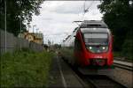 4024 070 fhrt als RB 5115 von Rosenheim nach tztal aus dem Bahnhof Brannenburg zum nchsten Halt Flintsbach.