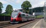 4024 126 war am 07.07.12 von Strawalchen aus auf dem Weg nach Salzburg Hbf, als er in Salzburg Kasern einen Halt einlegte.