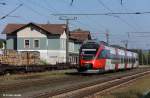 Bombardier Talent BB 4024 017-8 als R 3870 Linz - Pregarten, Summerauer Bahn KBS 141 Linz - Summerau, Bhf.