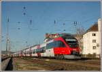 4024er Tandem als R 4023 bei der Ausfahrt aus dem Grazer Hauptbahnhof am 23.11.20006. Zielbahnhof: Spielfeld-Stra.