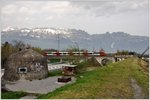 4024 023-6 als R5715 von Buchs SG nach Feldkirch bei der Grenzbrücke zum Fürstentum Liechtenstein nicht weit vom Bahnhof Buchs SG.