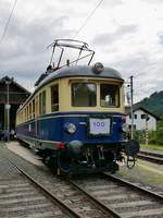 Triebwagen 4042.01 im Bahnhof Übelbach während der 100-Jahr-Feier der Strecke Peggau-Übelbach, 04.08.2019   