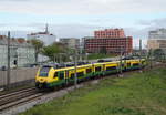 Ventus 4744 304 als REX 7613 (Deutschkreutz - Bratislava-Petržalka) nahe der Eibesbrunnergasse in Wien, 27.04.2019.