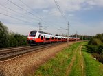 Der 4746 507 als REX nach Passau am 14.10.2016 unterwegs bei Taufkirchen a.
