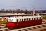 rpd-Triebwagen der MV auf der Parade zum 150-jhrigen Jubilum der Eisenbahn in sterreich 1987.