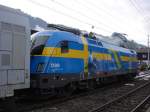 Die 1116, EM Lokomotive Schweden steht mit einem Sonderzug in Kitzbhel-Hahnenkamm um nach Wrgl zu fahren.