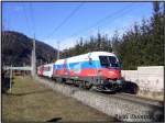 1116 084 zieht den R 4212 von Zeltweg nach Bruck an der Mur. St.Michael 26.1.2008 