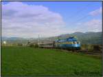 1116 029 durchfhrt die Landschaft des Murtals hier bei Spielberg.
24.04.2008