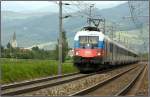 EM-Taurus 1116 084 Russland fhrt mit IC 539  Therme Nova Kflach  von Wien Sd nach Villach.