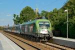 1116 264 mit ER 2116 durcheilt am 19.07.2008 die Haltestelle Hflein/Donau an der Franz Josefs Bahn.