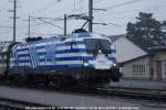 1116 007 - 4 *EM Griechenland* mit dem OEC 163  Transalpin 
Buchs SG 20.01.09