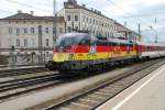 Am 2.5.2009 fotografiert ich die Deutschland-Lok 1116 036 mit   IC 402  Saris  von Kosice nach Wien West.