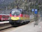 1116 036-3 OBB Euro 2008 Lok  Deutschland  Brenner-Brennero 04-05-2008- Bahnvideos in Youtube - http://www.youtube.com/user/cortiferroviariamato/videos - Auch 103 245 mit altes Logo und CNL in