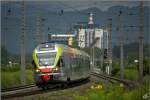 Wieder einmal gab es Messfahrten im Aichfeld.E-Triebwagen Flirt 155 003 der Treno Alto Adige/ Sdtirol Bahn fhrt als SPROB 97702 von Unzmarkt nach Knittelfeld.