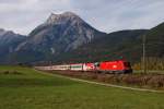 1116 117 und 1116 246 (Bundesheer) mit OEC 569 bei Flaurling (12.10.2008)