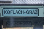 Wohl seine letzte  Dienstfahrt  war jene von Köflach nach Graz.