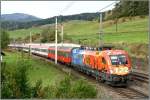 Werbelok 1116 250  Feuerwehr Notruf 122  fhrt mit IC 534 von Villach nach Wien.
St.Michael 7.10.2008