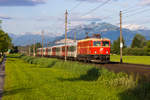 1144 40-3 mit dem morgendlichen REX zwischen Hohenems und Dornbirn. 1.6.18