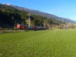 R 4874 (Spittal-Millstättersee - Lienz) am 15.4.2015 zwischen Berg im Drautal und Dellach im Drautal.