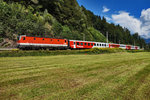 Nachschuss vom REX 1507 (Innsbruck Hbf - Saalfelden - Salzburg Hbf), mit 1144 068-4 am Zugschluss.