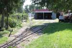 Remise der wiener Donauparkbahn am 14.August 2011.