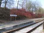 Bahnsteig  AMPFLWANG-Museum  (07-03-14)