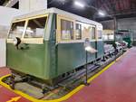 Motorbahnwagen BM20, ÖBB-Bauart-Nr. X610, umgebaut ab 1950 mit geschlossenen Wagenkästen, im Rundlokschuppen des Südbahnmuseums am Bahnhof Mürzzuschlag, 07.07.2019