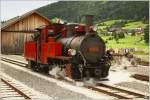 Heeresfeldbahnlokomotive HF 160 D (BB 699.01) beim Strzen in Mauterndorf.Sie wurde 1944 von Socit Franco-Belge gebaut. 
23.7.2011 
