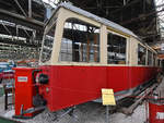 Der 1950 gebaute Triebwagen 27 war Anfang September 2019 im Historama Ferlach zu sehen.