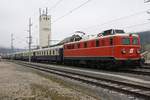 NLB 1110.505 mit dem SE 14290 von Mistelbach nach Admont am 17.März 2018 in Waidhofen an der Ybbs.