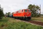 NLB 2143.56 fährt am 02.September 2018 mit dem SR 16434 (Wien Praterstern - Zellerndorf - Laa/Thaya - Mistelbach) in den Bahnhof Kadolz-Mailberg ein.