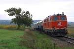 NLB 2143 070-7 am 06.September 2020 als NF 14809 (Gänserndorf - Groß Schweinbarth) kurz nach Matzen.