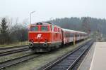 NLB 2143 070-7 am 29.November 2014 im Bf. Friedberg.