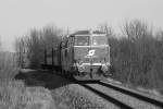 NLB 2143 070-7 am 21.Dezember 2014 mit dem SR 14293 zwischen Zwingendorf und Kadolz-Mailberg.