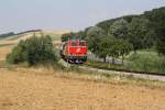 NLB 2143 070-7 am 08.August 2015 mit dem SEZ 17087 von Ernstbrunn nach Würnitz-Hetzmannsdorf nach Naglern.