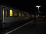 EC 112 von Klagenfurt Hbf nach Frankfurt(Main)Hbf mit Kurswagen aus Zagreb.Am 19.12.08 in Bensheim.