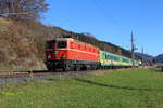 Strahlender Sonnenschein bescherte entlang der Ennstalstrecke einige tolle Fotos des SLP97088 auf seiner Reise von Graz Vbf nach Wolfurt.