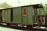 Waldviertelbahn, Bahnhof Groß-Gerungs, Frachtwagen 6492  
Datum: 20.08.1984