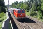 NLB 2143 070-7 am 11.Juli 2015 mit dem EZ 7490 nach Ernstbrunn bei Bisamberg.