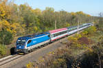 EC 103  Polonia  (Warschau - Wien) am 28.10.2020 kurz vor Strasshof an der Nordbahn.