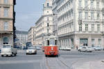 Wien Wiener Stadtwerke-Verkehrsbetriebe (WVB) SL 71 (C1 138 (SGP 1957)) I, Innere Stadt, Ring / Schwarzenbergplatz im August 1969.